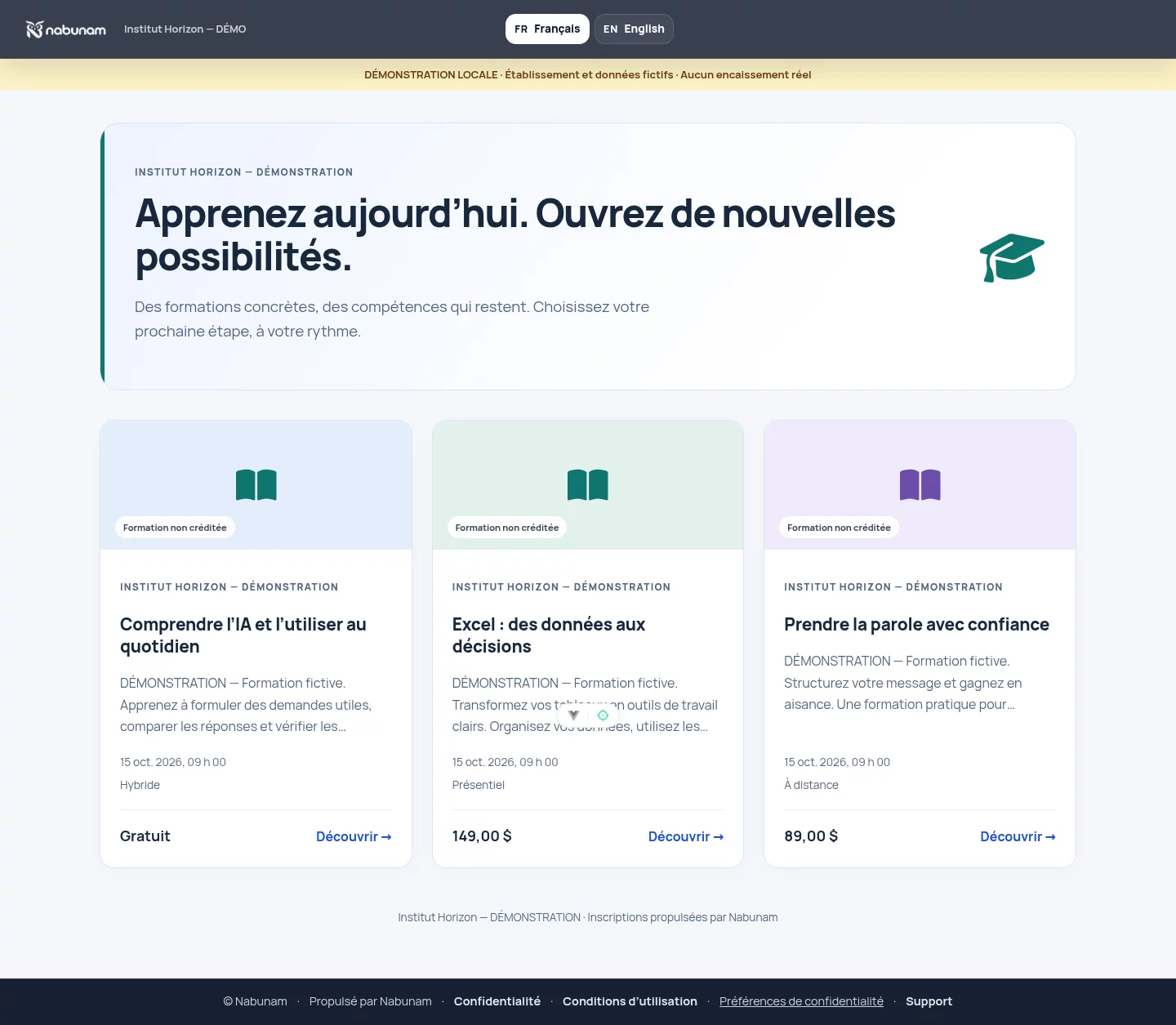 Un catalogue à votre image